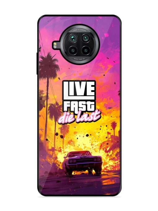 Live Fast Glossy Metal Phone Cover for Xiaomi Mi 10I (5G) Zapvi