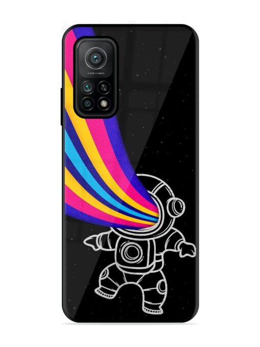 Astronaut Glossy Metal TPU Phone Cover for Xiaomi Mi 10T (5G)