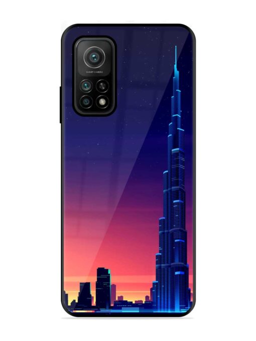 Burj Khalifa Abstract Glossy Metal Phone Cover for Xiaomi Mi 10T (5G) Zapvi