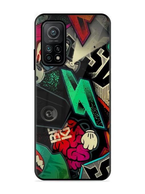 Graffiti Art Glossy Metal Phone Cover for Xiaomi Mi 10T (5G) Zapvi