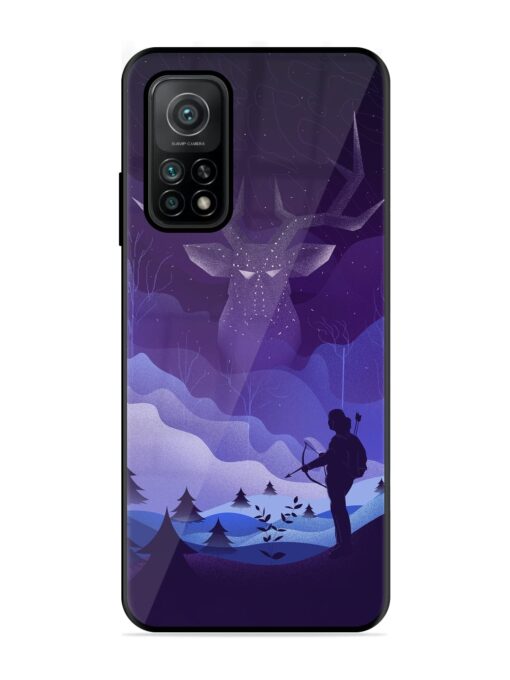 Deer Forest River Glossy Metal Phone Cover for Xiaomi Mi 10T (5G) Zapvi