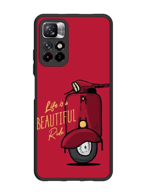 Life Is Beautiful Rides Glossy Metal Phone Cover for Xiaomi Mi 11I (5G)