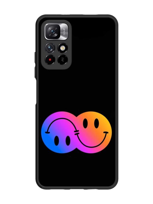 Gradient Smile Art Glossy Metal TPU Phone Cover for Xiaomi Mi 11I (5G)