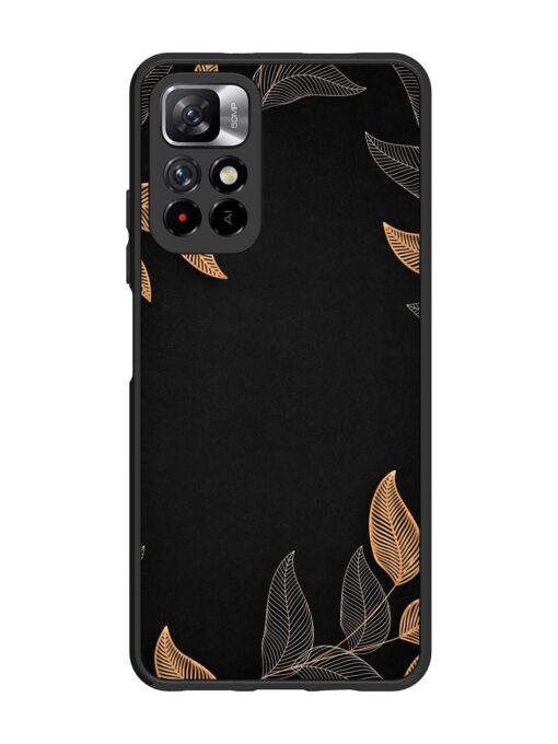 Foliage Art Glossy Metal Phone Cover for Xiaomi Mi 11I (5G)