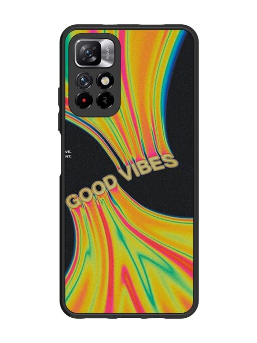 Good Vibes Glossy Metal Phone Cover for Xiaomi Mi 11I (5G)