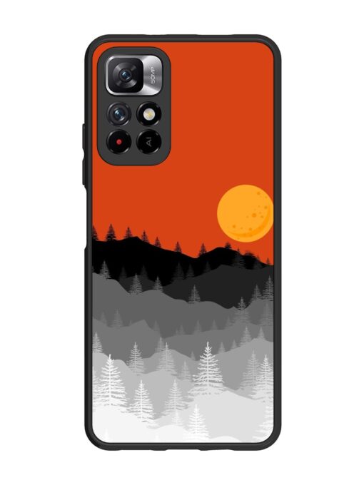 Mountain Lofi Sun Glossy Metal Phone Cover for Xiaomi Mi 11I (5G)