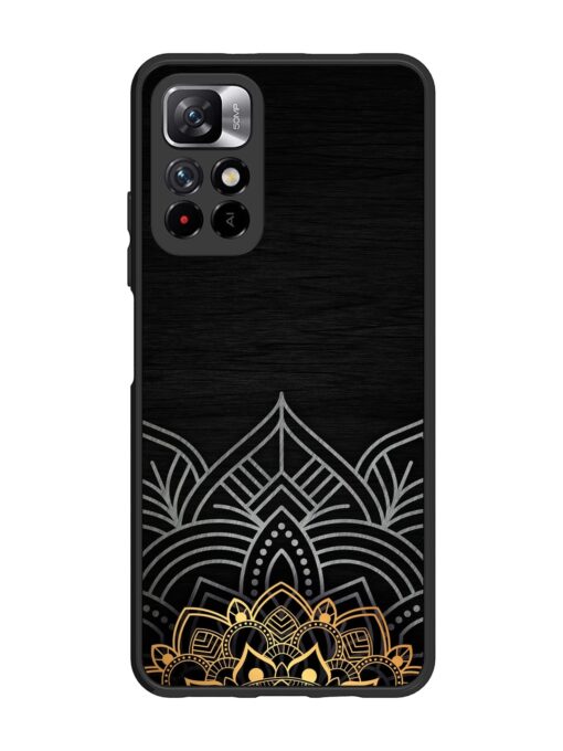 Decorative Golden Pattern Glossy Metal Phone Cover for Xiaomi Mi 11I (5G) Zapvi