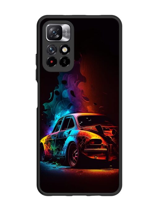 High Classic Car Art Glossy Metal Phone Cover for Xiaomi Mi 11I (5G)