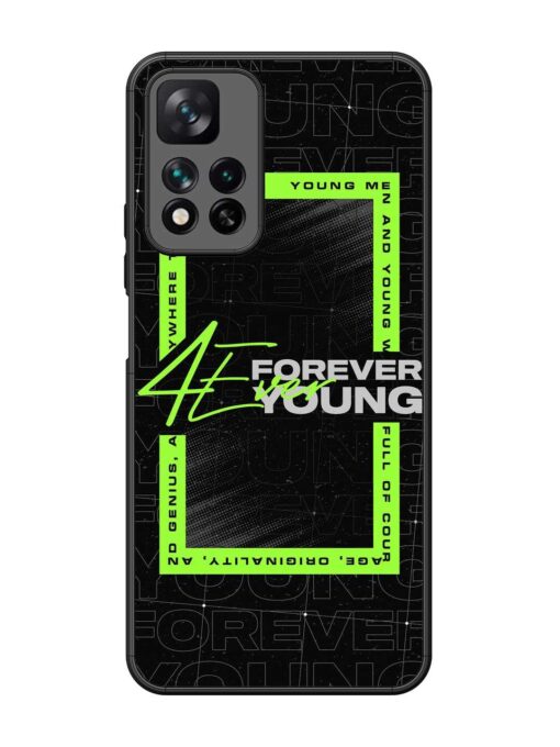 Forever Young Glossy Metal Phone Cover for Xiaomi Mi 11I Hypercharge (5G)