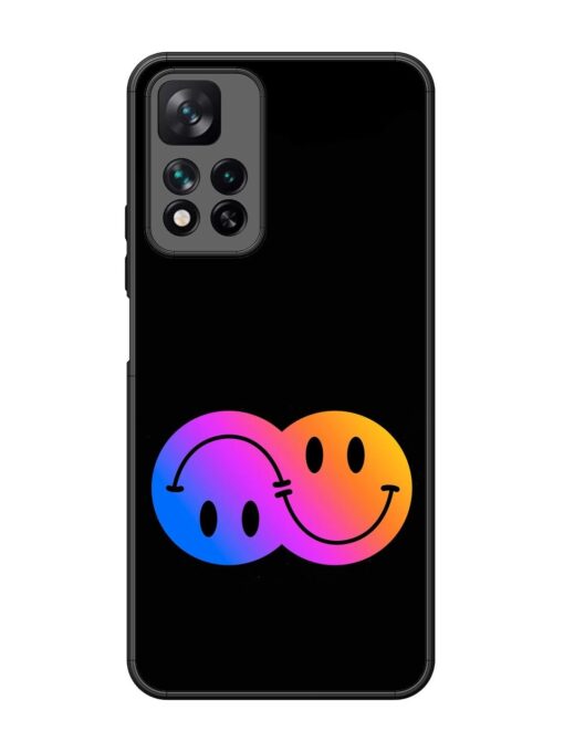 Gradient Smile Art Glossy Metal TPU Phone Cover for Xiaomi Mi 11I Hypercharge (5G)