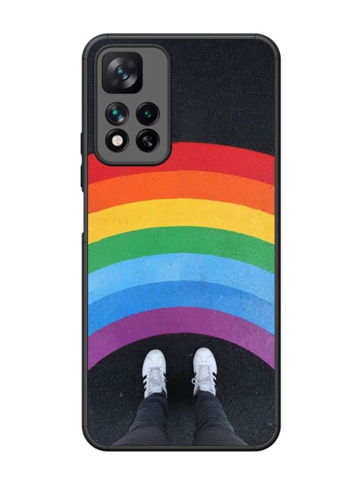 Legs Rainbow Glossy Metal TPU Phone Cover for Xiaomi Mi 11I Hypercharge (5G)