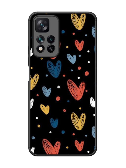 Happy Valentines Day Glossy Metal TPU Phone Cover for Xiaomi Mi 11I Hypercharge (5G)