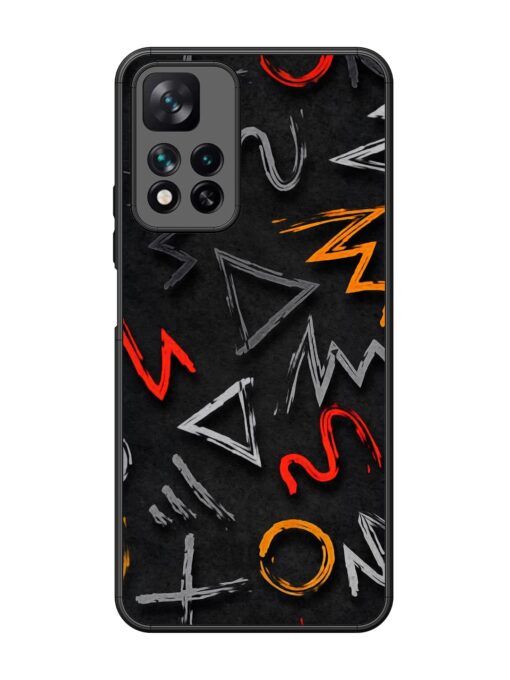 Grungy Graffiti Glossy Metal Phone Cover for Xiaomi Mi 11I Hypercharge (5G)