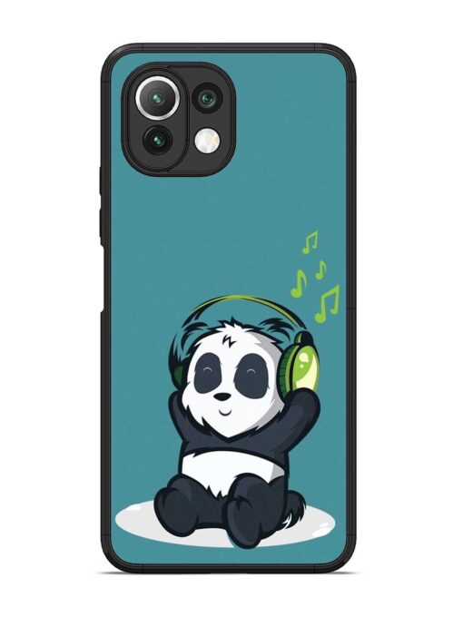 Music Panda Glossy Metal Phone Cover for Xiaomi Mi 11 Lite Zapvi