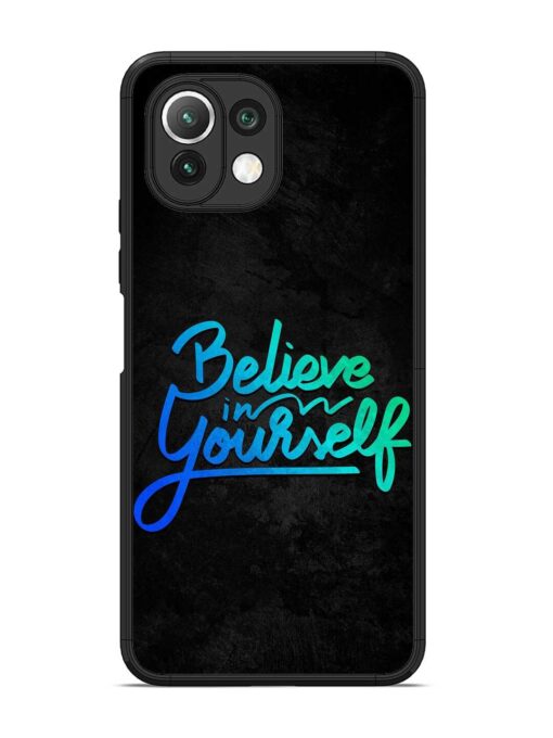 Believe In Yourself Glossy Metal Phone Cover for Xiaomi Mi 11 Lite Zapvi