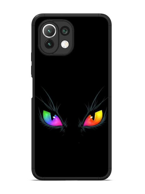 Cat Eyes Glossy Metal Phone Cover for Xiaomi Mi 11 Lite Zapvi