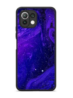 Galaxy Acrylic Abstract Art Glossy Metal Phone Cover for Xiaomi Mi 11 Lite
