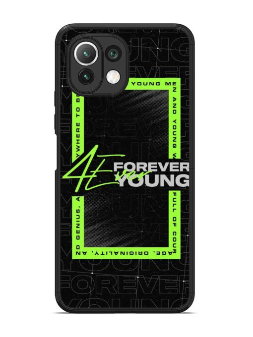 Forever Young Glossy Metal Phone Cover for Xiaomi Mi 11 Lite Zapvi