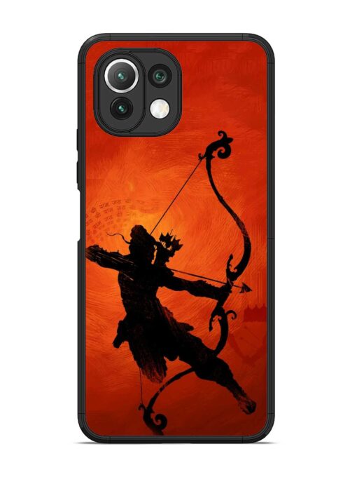 Illustration Lord Rama Glossy Metal Phone Cover for Xiaomi Mi 11 Lite Zapvi