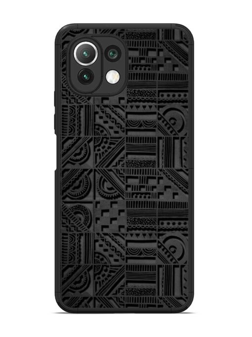 Seamless Pattern Glossy Metal Phone Cover for Xiaomi Mi 11 Lite Zapvi