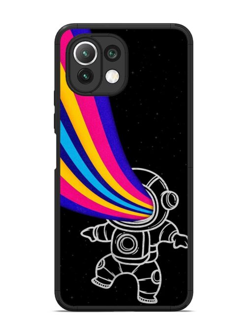 Astronaut Glossy Metal TPU Phone Cover for Xiaomi Mi 11 Lite Zapvi