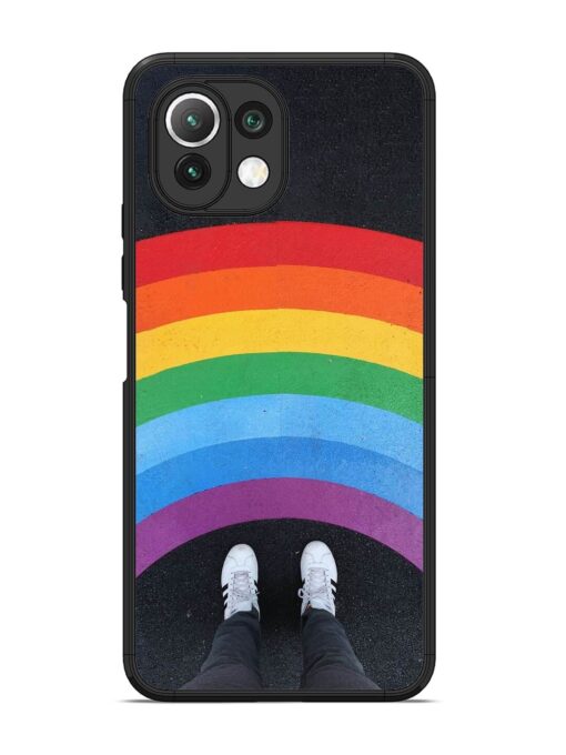 Legs Rainbow Glossy Metal TPU Phone Cover for Xiaomi Mi 11 Lite Zapvi