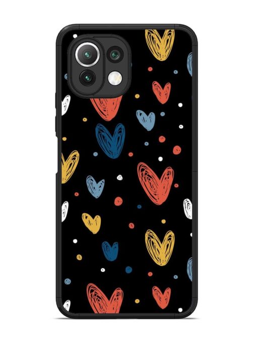 Happy Valentines Day Glossy Metal TPU Phone Cover for Xiaomi Mi 11 Lite Zapvi