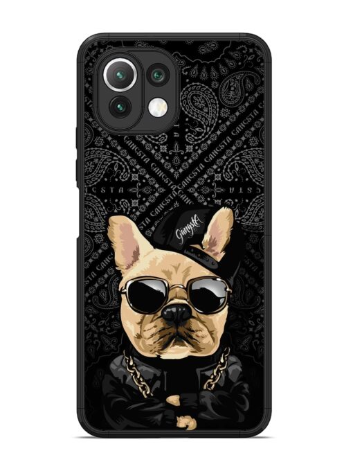 Gangsta Cool Sunmetales Dog Glossy Metal Phone Cover for Xiaomi Mi 11 Lite Zapvi