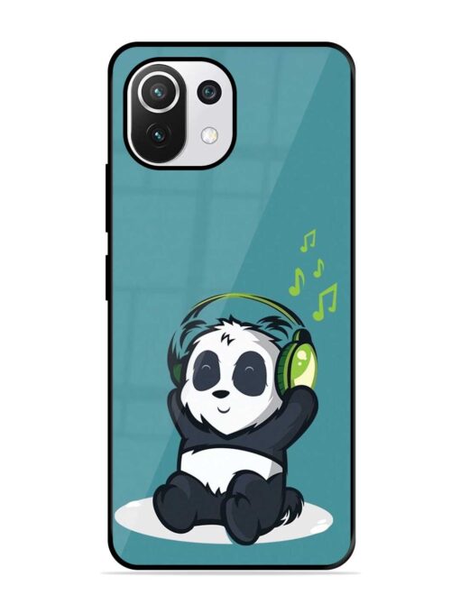 Music Panda Glossy Metal Phone Cover for Xiaomi Mi 11 Lite Ne (5G) Zapvi