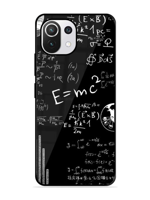 E=Mc2 Mass?Energy Equivalence Glossy Metal Phone Cover for Xiaomi Mi 11 Lite Ne (5G) Zapvi