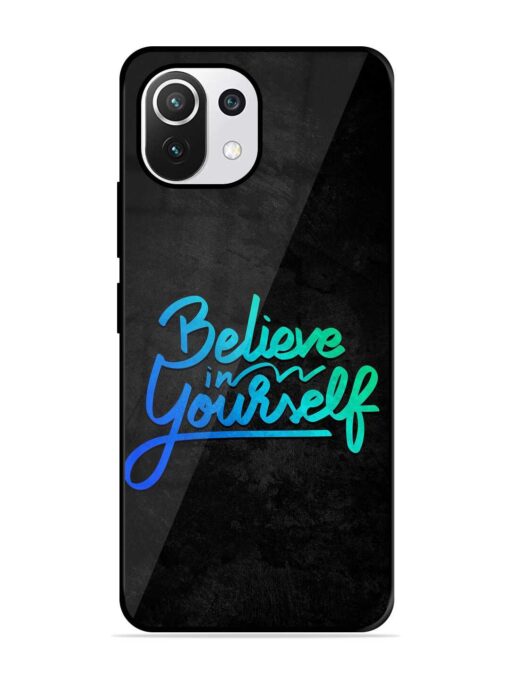 Believe In Yourself Glossy Metal Phone Cover for Xiaomi Mi 11 Lite Ne (5G)