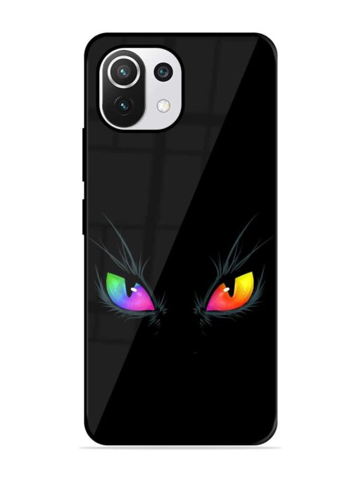 Cat Eyes Glossy Metal Phone Cover for Xiaomi Mi 11 Lite Ne (5G)