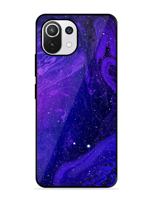 Galaxy Acrylic Abstract Art Glossy Metal Phone Cover for Xiaomi Mi 11 Lite Ne (5G) Zapvi