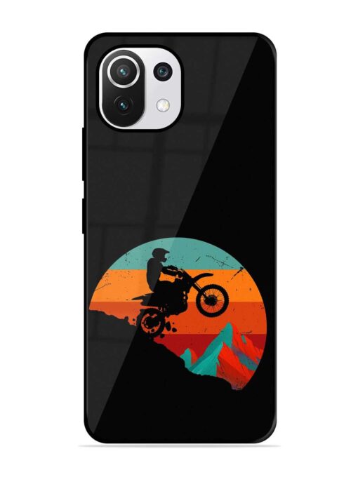 Mountain Bike Glossy Metal Phone Cover for Xiaomi Mi 11 Lite Ne (5G) Zapvi