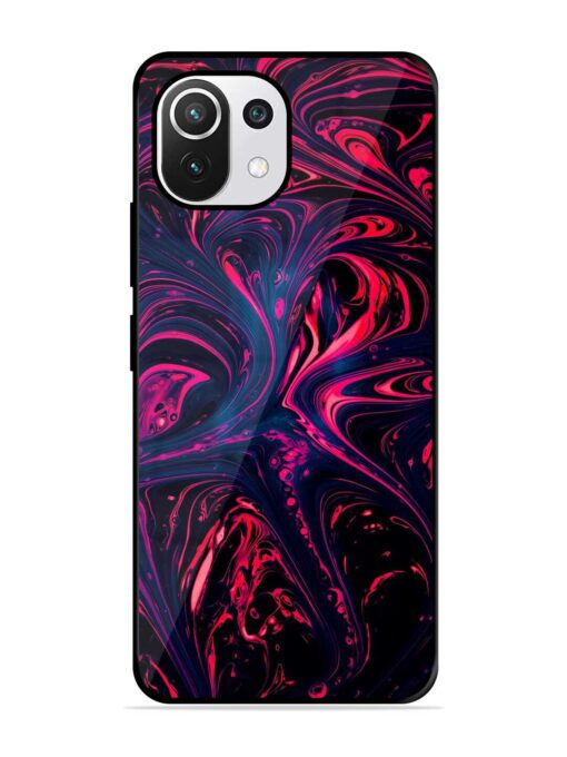 Abstract Background Glossy Metal Phone Cover for Xiaomi Mi 11 Lite Ne (5G) Zapvi