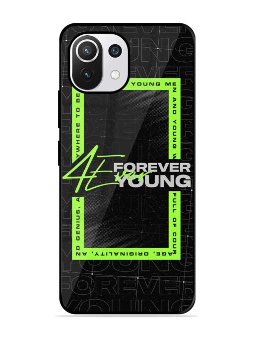 Forever Young Glossy Metal Phone Cover for Xiaomi Mi 11 Lite Ne (5G) Zapvi