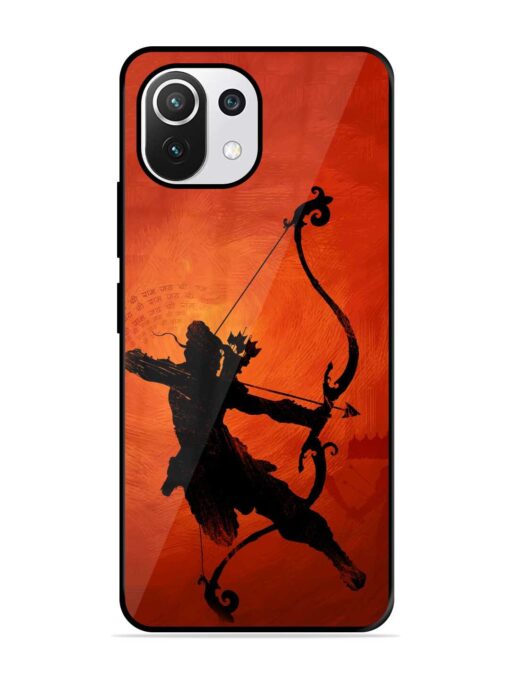 Illustration Lord Rama Glossy Metal Phone Cover for Xiaomi Mi 11 Lite Ne (5G) Zapvi