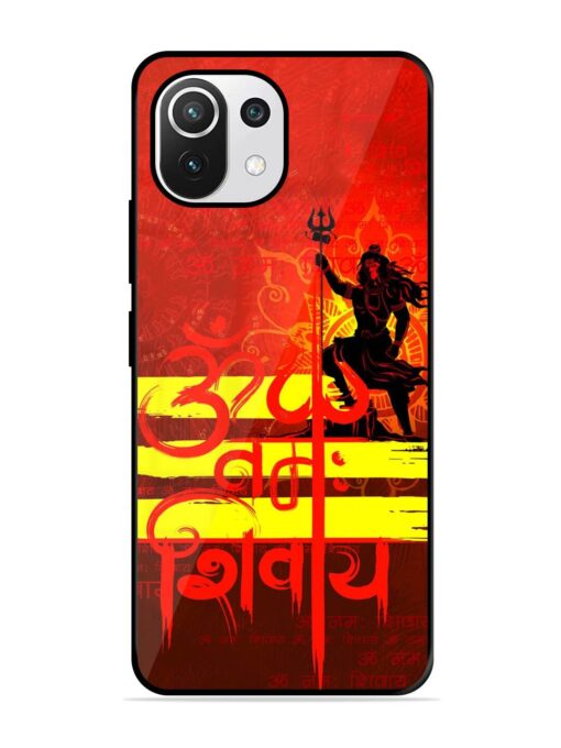 Illustration Lord Shiva Glossy Metal TPU Phone Cover for Xiaomi Mi 11 Lite Ne (5G) Zapvi