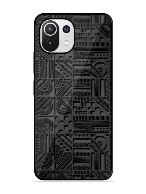 Seamless Pattern Glossy Metal Phone Cover for Xiaomi Mi 11 Lite Ne (5G)