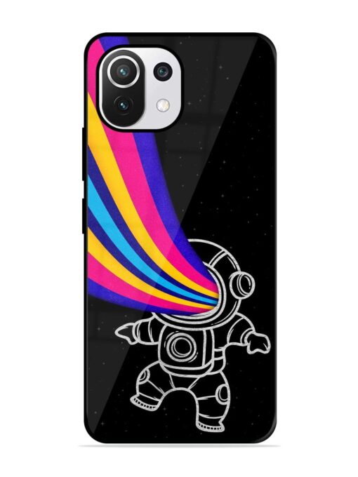 Astronaut Glossy Metal TPU Phone Cover for Xiaomi Mi 11 Lite Ne (5G) Zapvi