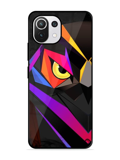 Wpap Owl Glossy Metal Phone Cover for Xiaomi Mi 11 Lite Ne (5G) Zapvi