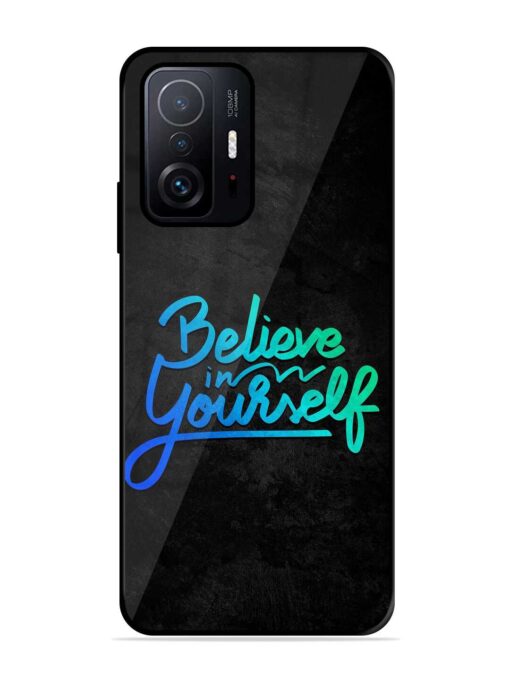 Believe In Yourself Glossy Metal Phone Cover for Xiaomi Mi 11T Pro (5G) Zapvi