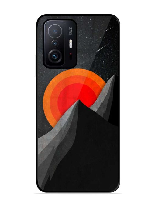 Black Mountain Glossy Metal Phone Cover for Xiaomi Mi 11T Pro (5G) Zapvi