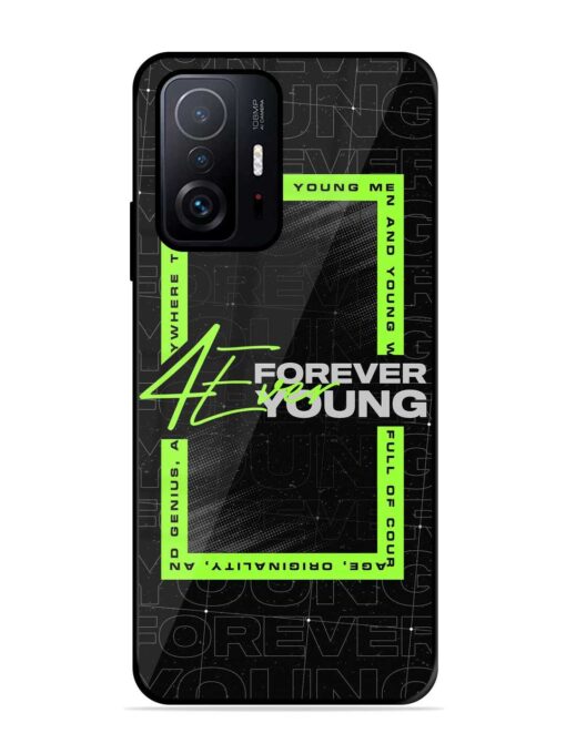 Forever Young Glossy Metal Phone Cover for Xiaomi Mi 11T Pro (5G) Zapvi