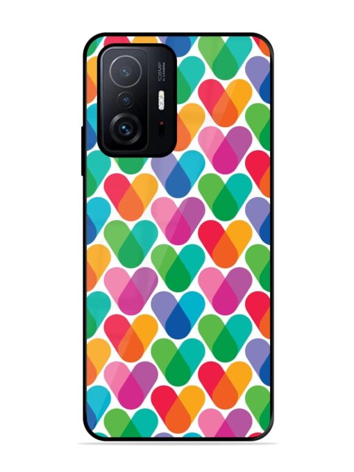 Overlapping Colors Colorful Glossy Metal TPU Phone Cover for Xiaomi Mi 11T Pro (5G) Zapvi