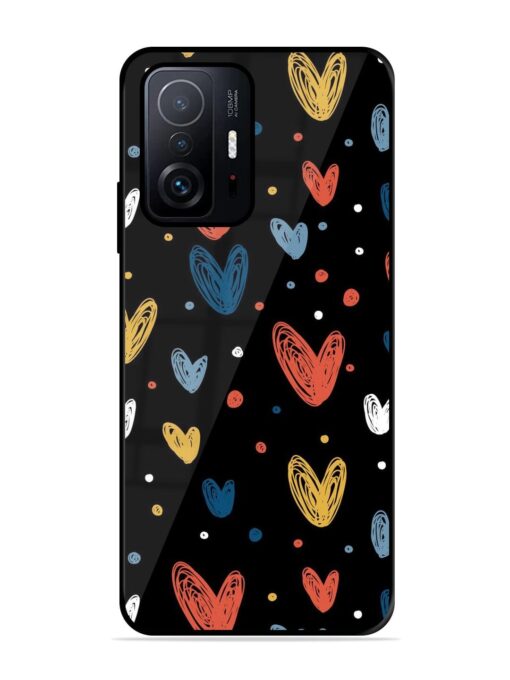 Happy Valentines Day Glossy Metal TPU Phone Cover for Xiaomi Mi 11T Pro (5G) Zapvi