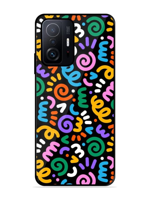 Colorful Seamless Vector Glossy Metal Phone Cover for Xiaomi Mi 11T Pro (5G) Zapvi