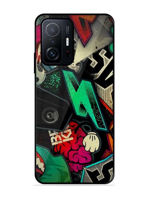 Graffiti Art Glossy Metal Phone Cover for Xiaomi Mi 11T Pro (5G) Zapvi