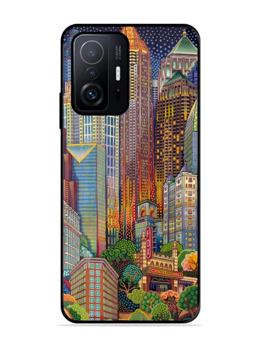 Cityscapes Art Glossy Metal Phone Cover for Xiaomi Mi 11T Pro (5G)