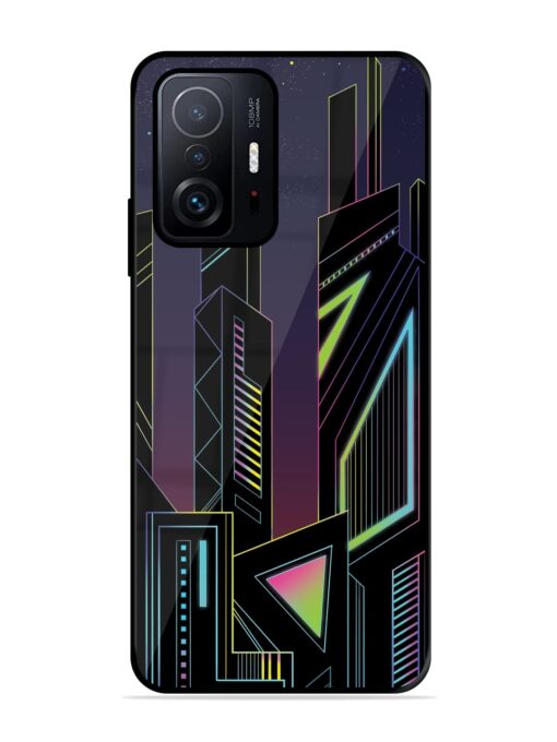 Neon Dreamscape Glossy Metal Phone Cover for Xiaomi Mi 11T Pro (5G)